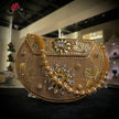 Majestic Golden Heritage Handcrafted Brass Bag