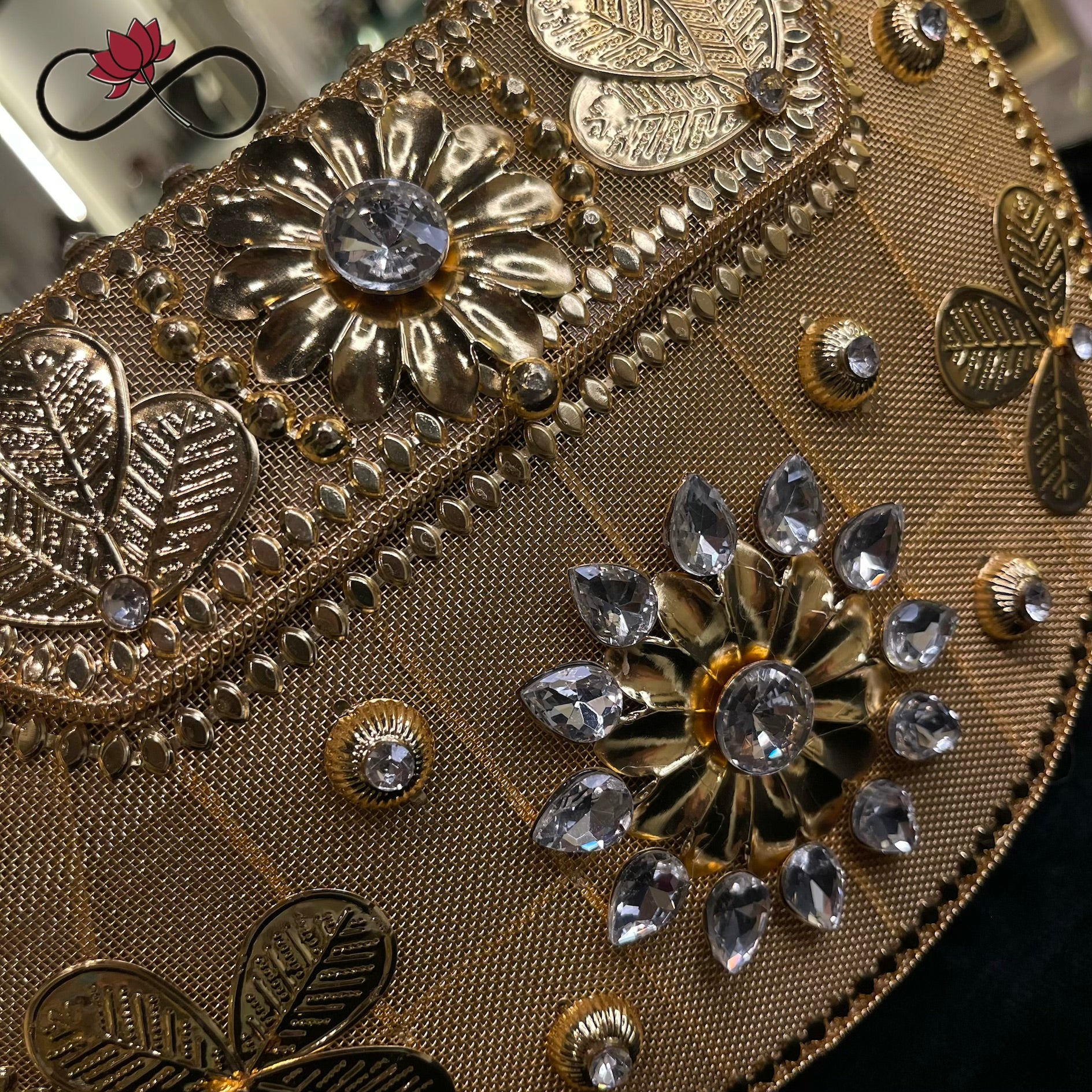 Majestic Golden Heritage Handcrafted Brass Bag