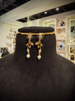 Classic Pearl Leaf Choker Necklace Set