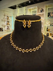 Elegant Cluster Choker Necklace Set