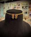 Elegant Cluster Choker Necklace Set