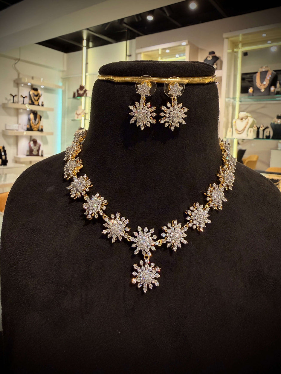 Luxe Crystal Choker Necklace Set