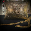 Timeless Golden Leaf Handcrafted Brass Clutch