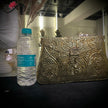 Rajwadi Golden Handcrafted Brass Clutch