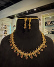 Antique Gold Floral Necklace Set