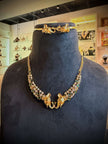Dual Elephant Short Necklace Set