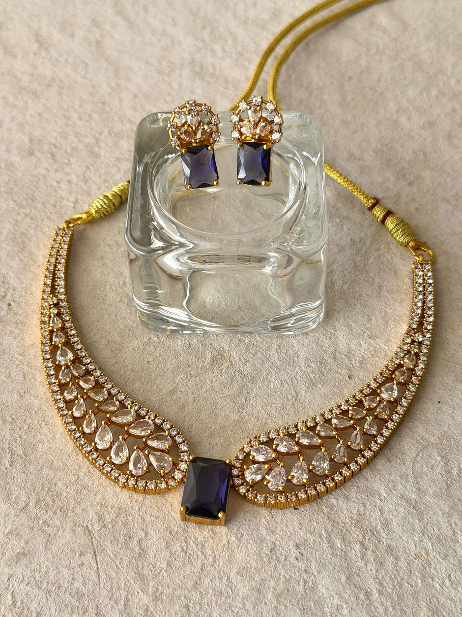 Center Stone Hasli Necklace Set