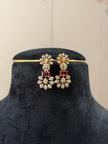 Navratna Floral Choker Necklace Set
