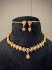 CZ Teardrop Short Necklace Set