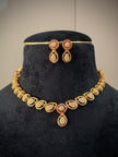 CZ Teardrop Short Necklace Set