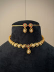 CZ Teardrop Short Necklace Set