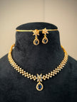 Elegant CZ Teardrop Necklace Set