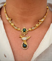Elegant Peacock Motif Necklace Set
