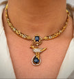 Elegant Peacock Motif Necklace Set