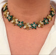 Blossom Crystal Flower Necklace Set