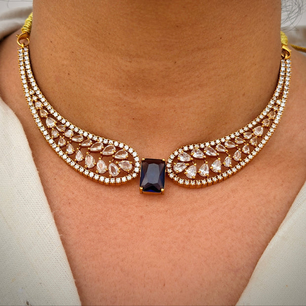 Center Stone Hasli Necklace Set