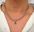 Elegant CZ Teardrop Necklace Set