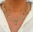 Elegant Green Leave  Necklace Set