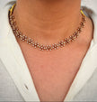 Elegant Cluster Choker Necklace Set