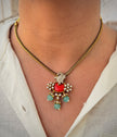 Elegant Stone Drop Necklace Set