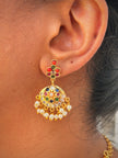 Festive Navratna Short Necklace Set