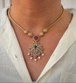 Elegant CZ Cluster Necklace Set