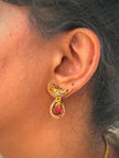 Ruby Bird Motif Necklace Set