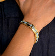 Premium Textured Dual‑Tone Men's Bracelet
