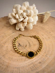Two-in-One Black & White Sachin Men's Chain Bracelet