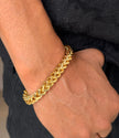 Gold Classic Franco Men's Chain Bracelet