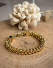 Gold Classic Franco Men's Chain Bracelet