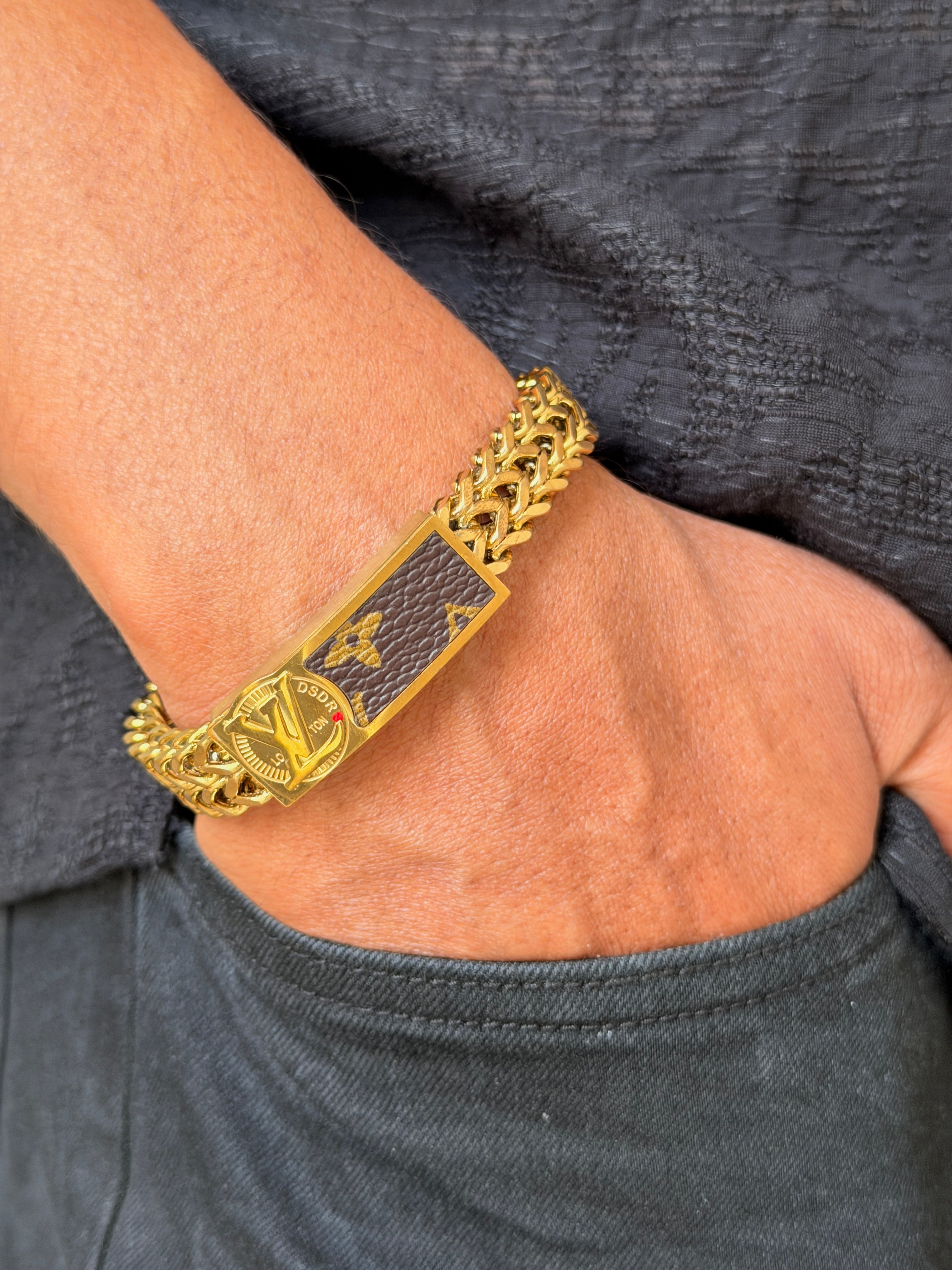 Louis Vuitton Men's Monogram Chain Bracelet