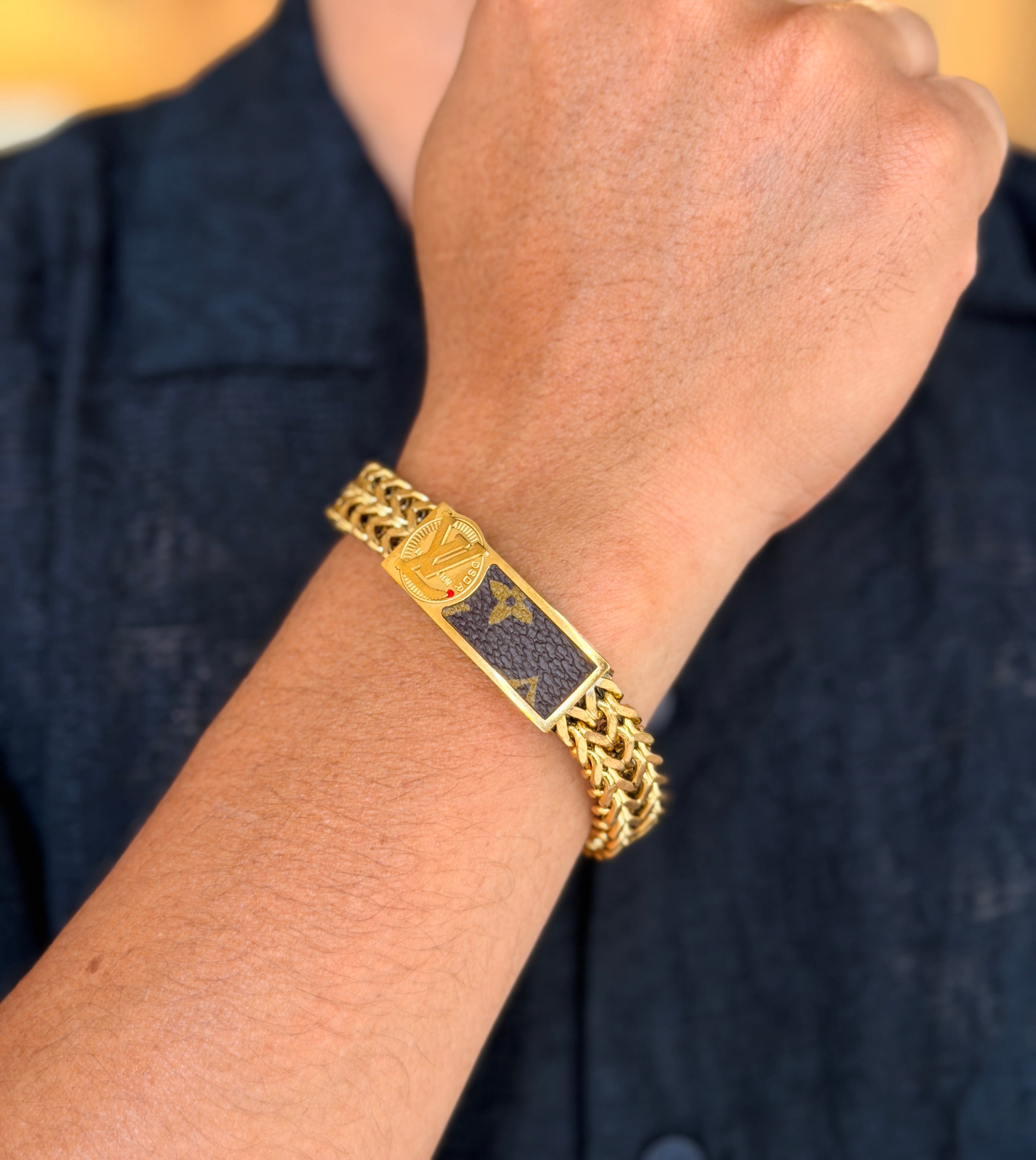 Louis Vuitton Men's Monogram Chain Bracelet