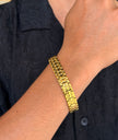 Men’s Gold Grid Link Bracelet