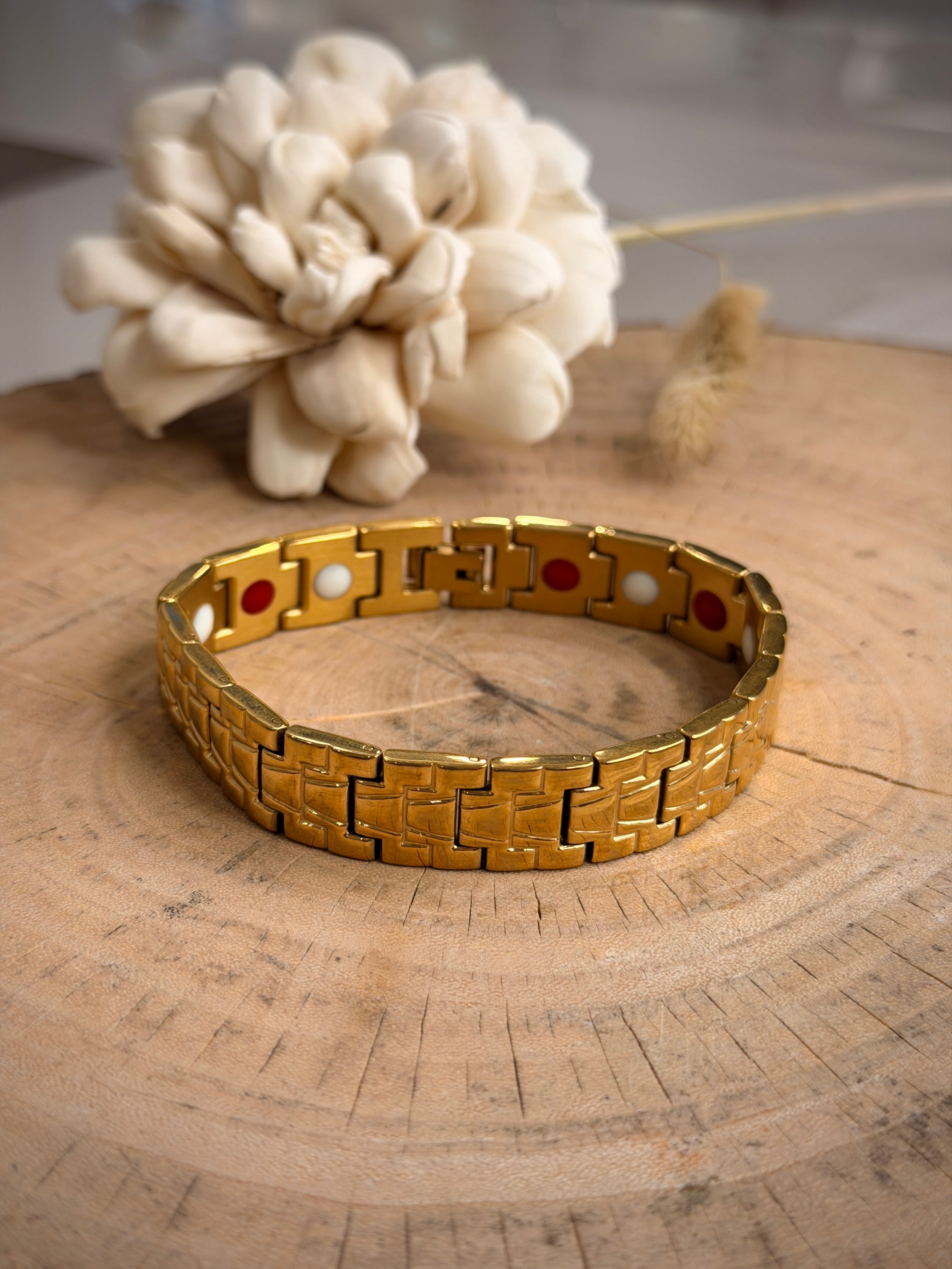 Men’s Gold Grid Link Bracelet