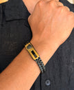 Versace Men's Monogram Chain Bracelet