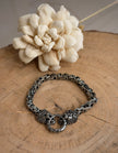 Silver Lion Head Men's Bracelet