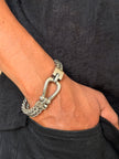 Men's Silver Carabiner Chain Bracelet