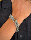 Men's Silver Dragon Head Bracelet