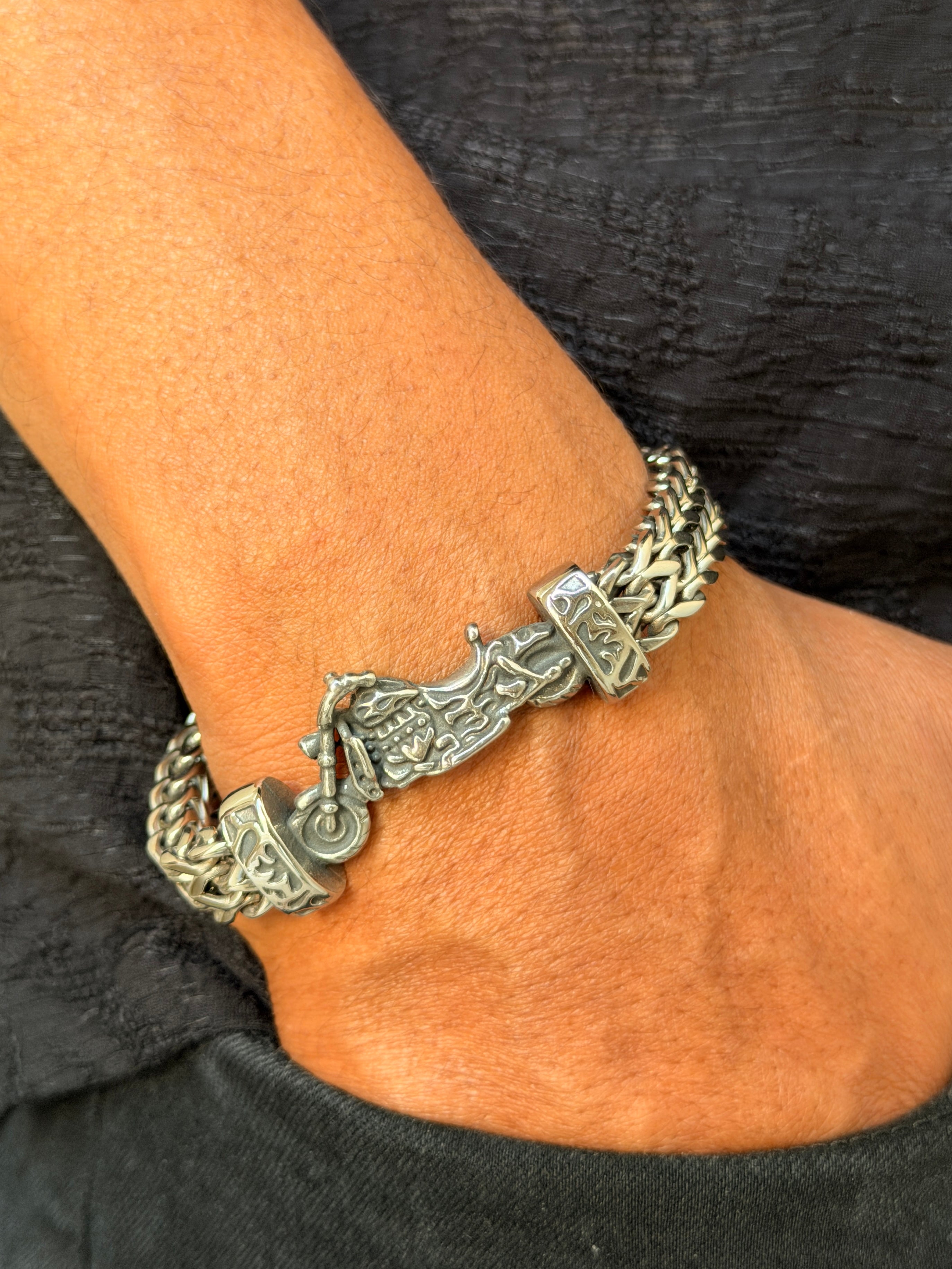 Men's Motorcycle Chain Bracelet