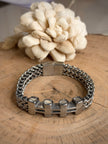 Men’s Silver Mechanical Nut Bracelet