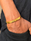 Men's Gold Dual Finish Kada Bracelet