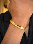 Men's Gold Dual Finish Kada Bracelet
