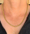 Men's Gold Rope Link Chain