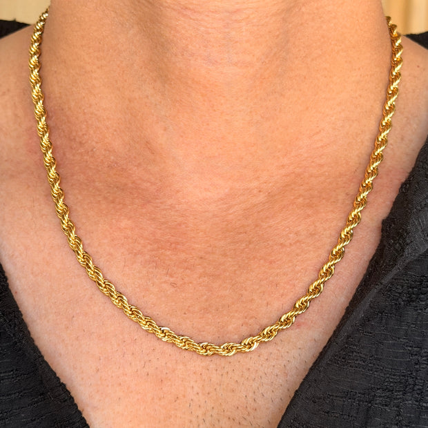 Men's Gold Rope Link Chain