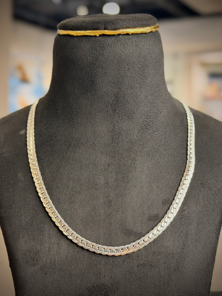 Men's Silver Snake Link Chain