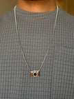 Men's Silver Camera Pendant Chain