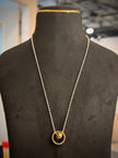 Men's Dual‑Ring Pendant Chain