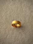 Men's Gold Cross Engraved Ring