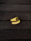 Gold Heart Crystal Ring